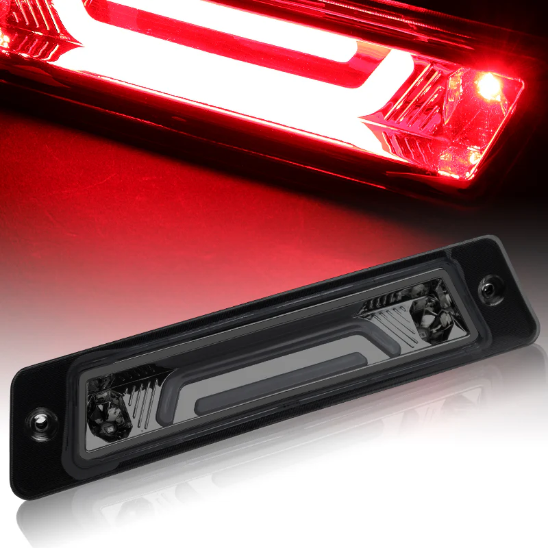 1987-1993 Ford Mustang LX LED Third Spoiler Brake Light - Chrome Housing Smoked Lens