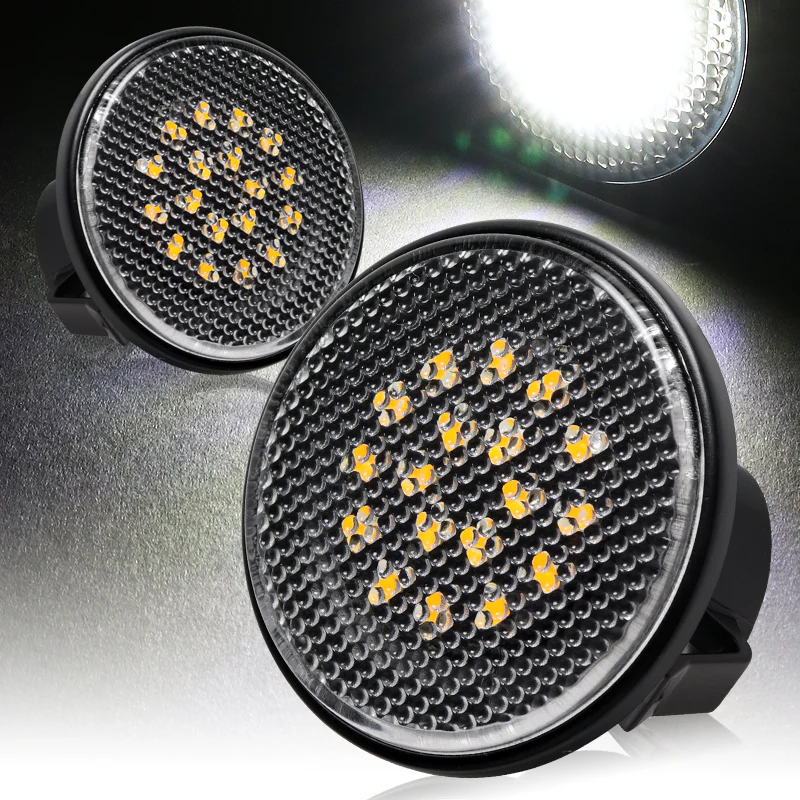 1989-2015 Mazda MX-5 White LED Side Repeater Indicator Lights -Clear Lens