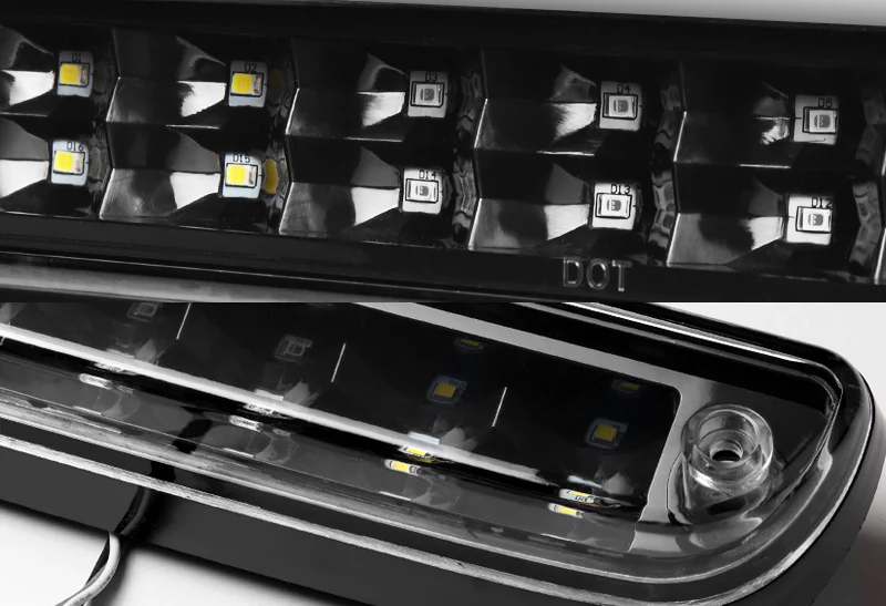 1999-2016 Ford Super Duty LED Third Brake Light with Cargo Light - Black Housing Clear Lens - Image 2