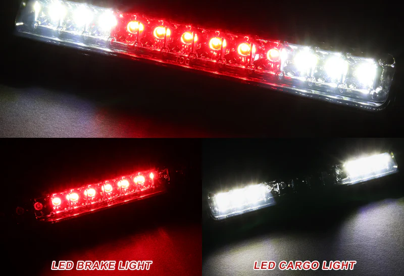 1994-2001 Dodge Ram LED 3RD Brake Light Rear Stop Lamp - Black Housing Smoked Lens - Image 4