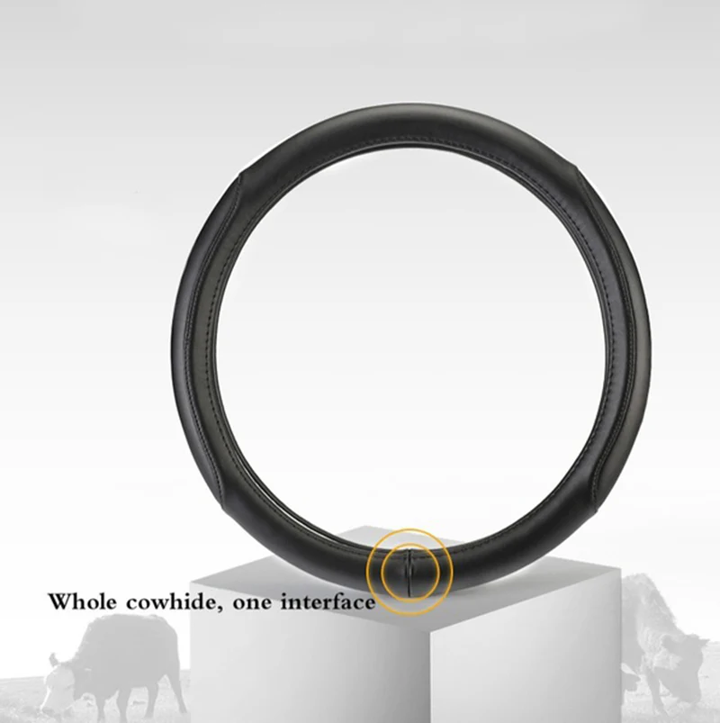 New For 1994-2019 DODGE RAM STEERING WHEEL COVER WHITE LOGO FITS ALL MODELS - Image 8