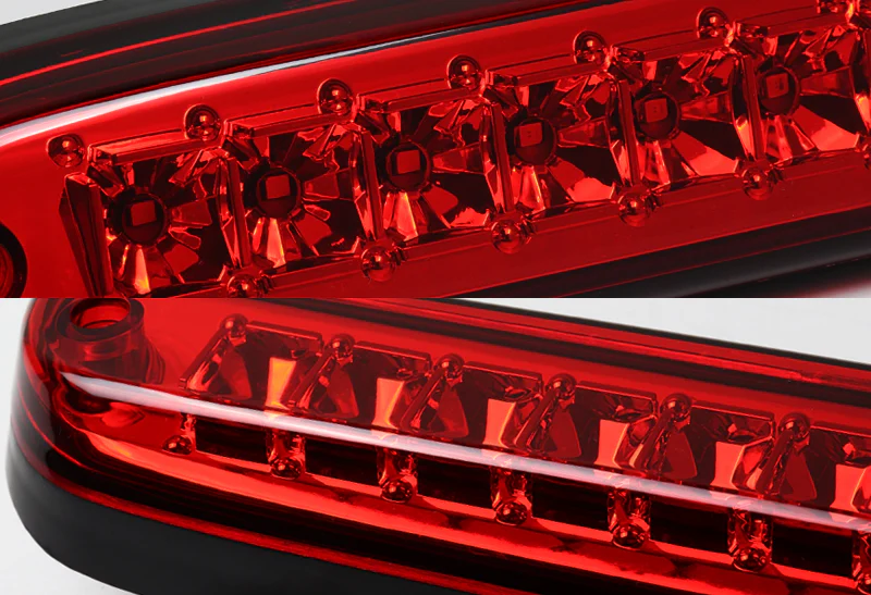 1993-2011 Ford Ranger LED Third Brake Light with Cargo Light - Chrome Housing Red Lens - Image 2