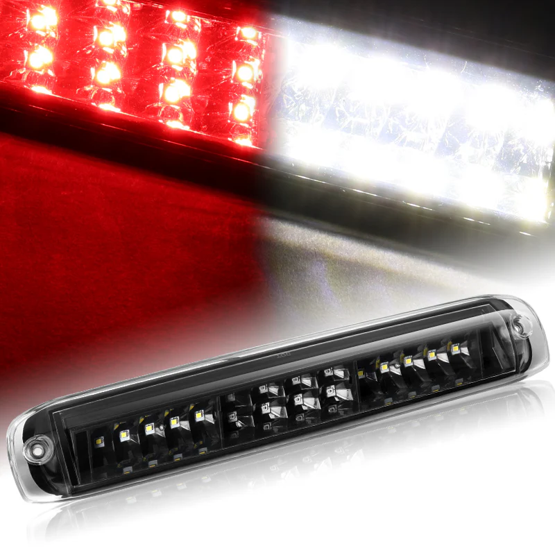 1999-2006 GMC Sierra LED Third Brake Light with Cargo Light - Black Housing Clear Lens