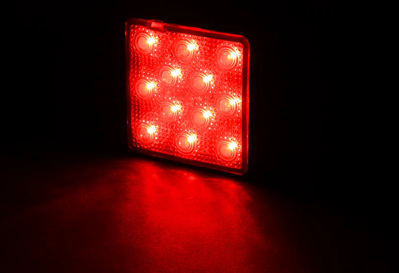 2” Trailer Hitch 12-LED Brake Light Towing Receiver Cover – Smoke Lens - Image 4