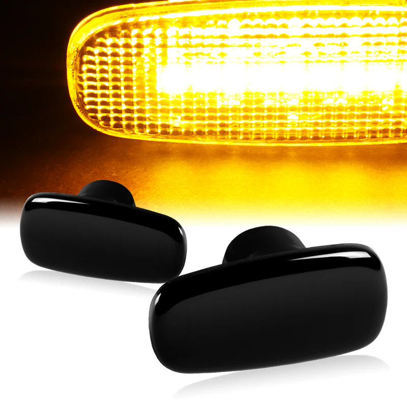 2001-2005 Lexus IS300 Sequential Amber LED Signal Side Marker Lights -Smoked Lens