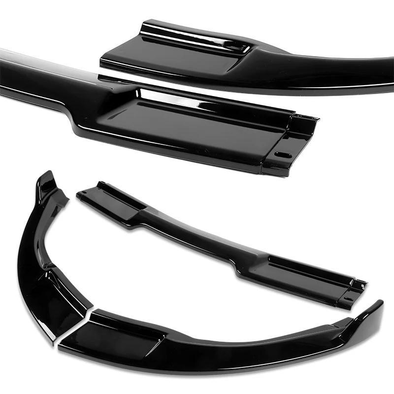 2003-2007 Infiniti G35 Coupe GT-Style Painted Black 3-Piece Front Bumper Body Spoiler Splitter Lip Kit - Image 7