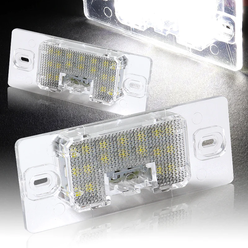 2003-2010 Porsche Cayenne / 2007 Audi TT White 18-SMD 6000K LED License Plate Lights (2pcs)