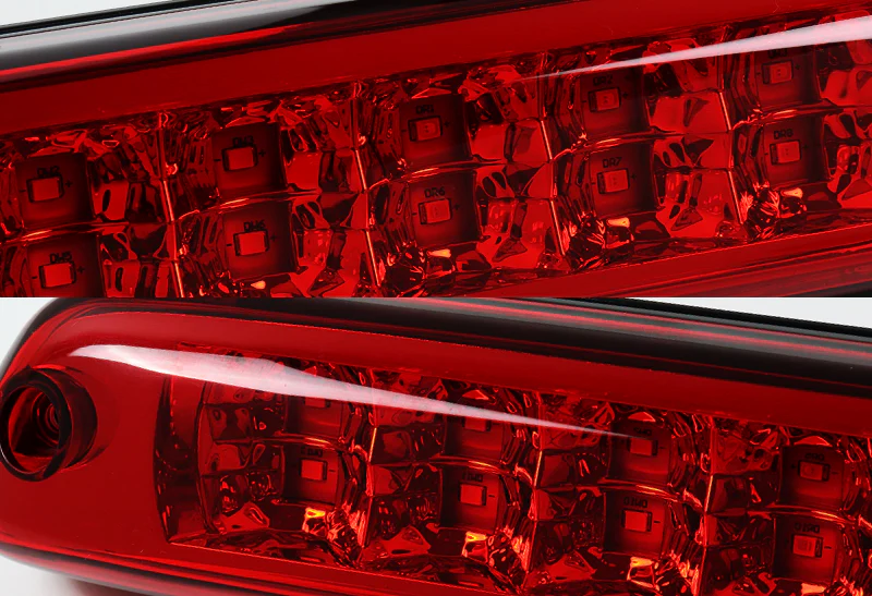 2004-2012 GMC Canyon LED 3RD Brake Light Rear Stop Lamp - Chrome Housing Red Lens - Image 2