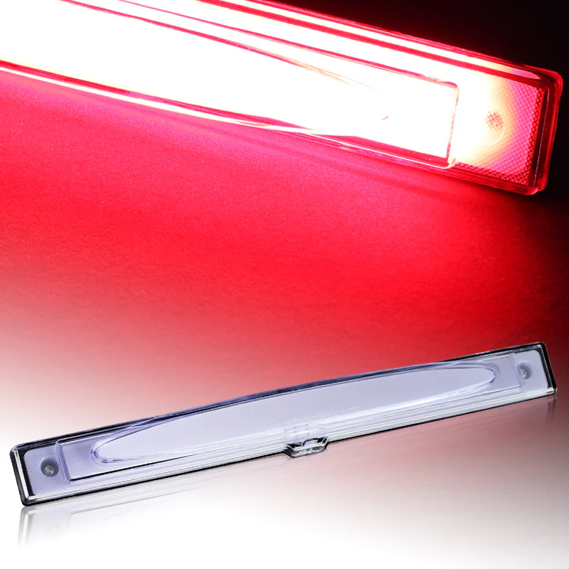 2005-2013 Chevrolet Corvette LED 3RD Brake Light Rear Stop Lamp - Chrome Housing Clear Lens