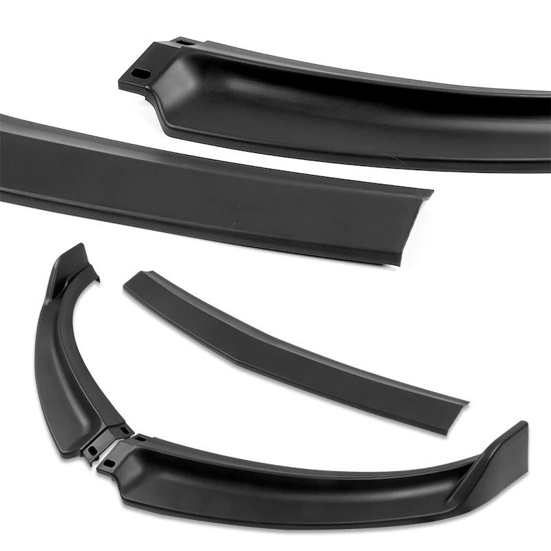 2007-2009 Infiniti G35 G37 4DR GT-Style Unpainted Matte Black 3-Piece Front Bumper Body Spoiler Splitter Lip Kit - Image 3