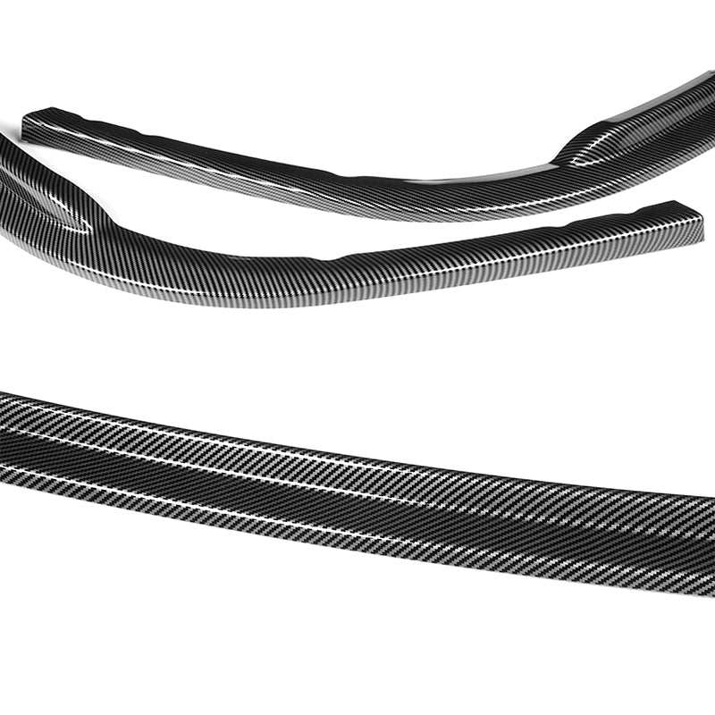 2008-2010 Subaru Impreza WRX Premium CS-Style Carbon Look 3-Piece Front Bumper Body Spoiler Splitter Lip Kit with Keychain - Image 8