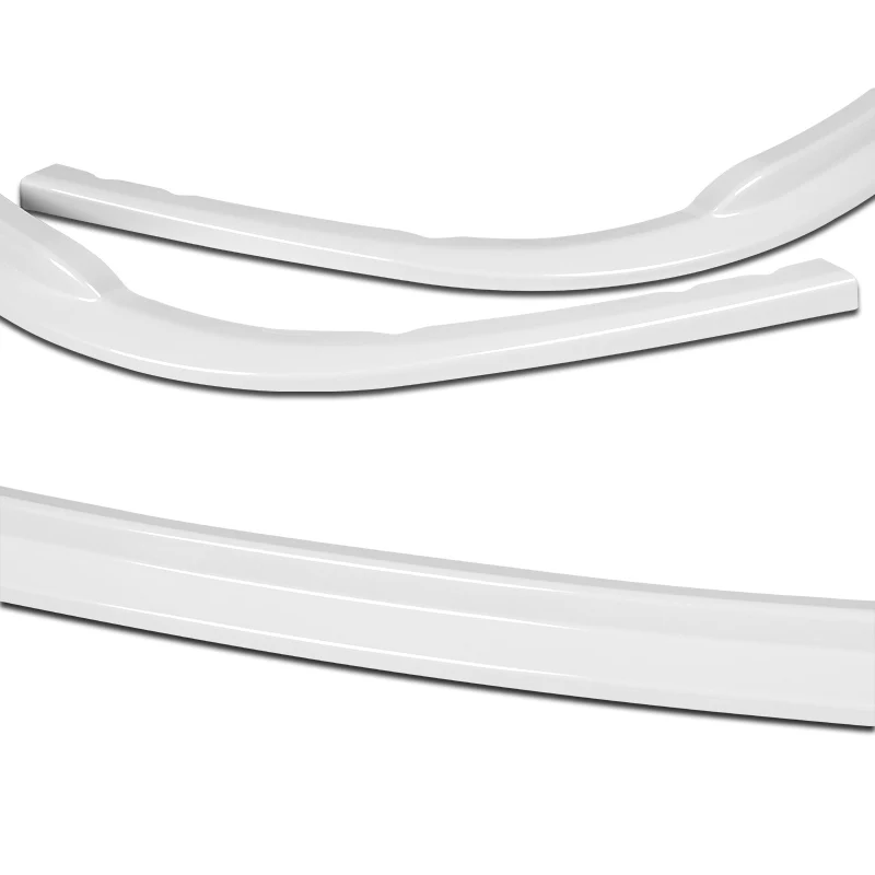 2008-2010 Subaru Impreza WRX Premium CS-Style Painted White 3-Piece Front Bumper Body Spoiler Splitter Lip Kit with Keychain - Image 9