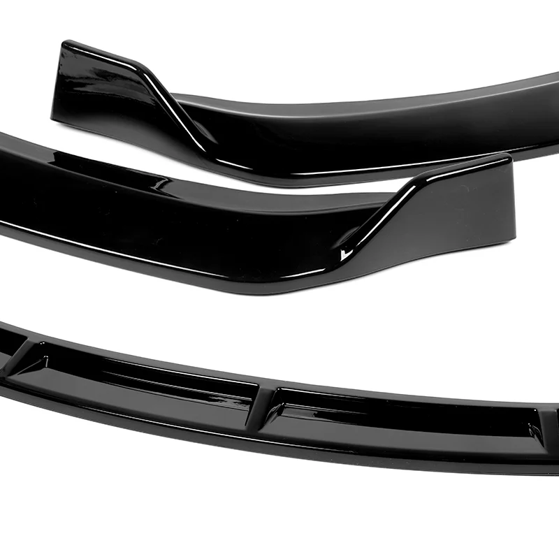 2009-2010 Lexus IS250 IS350 GT-Style Painted Black 3-Piece Front Bumper Body Spoiler Splitter Lip Kit - Image 6