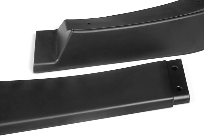 2012-2014 Mercedes C-Class W204 Unpainted Matte Black 3-Piece Front Bumper Body Spoiler Splitter Lip Kit with Leather Keychain - Image 7