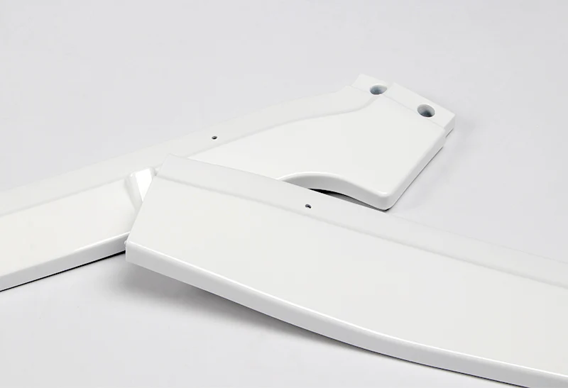2012 Honda Civic 4DR JDM CS-Style Painted White 3-Piece Front Bumper Body Spoiler Splitter Lip Kit - Image 4