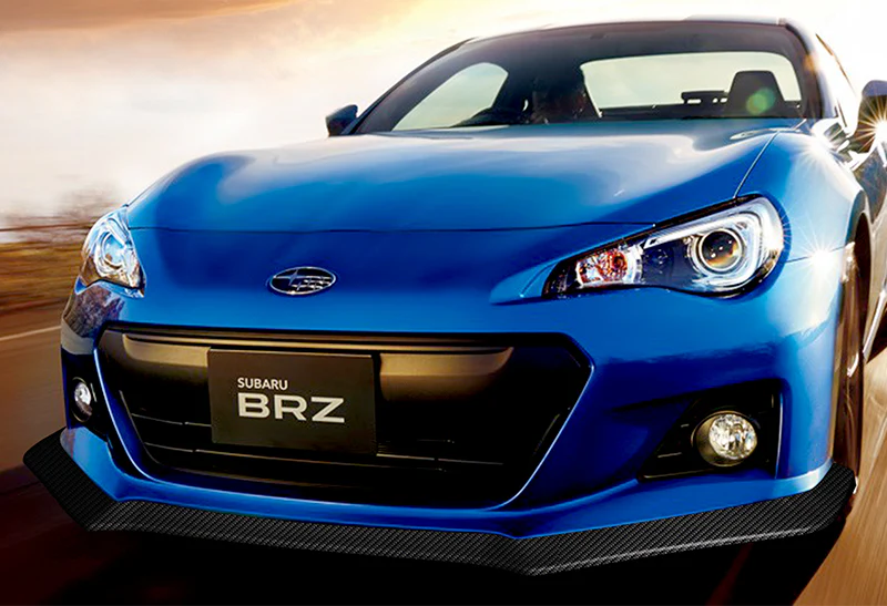 2013-2016 Subaru BRZ CS-Style Real Carbon Fiber 3-Piece Front Bumper Body Spoiler Splitter Lip Kit - Image 5