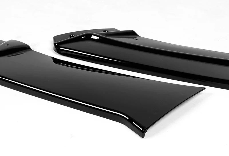 2013-2018 Chevrolet Malibu Painted Black 3-Piece Front Bumper Body Spoiler Splitter Lip Kit with Vinyl Decal - Image 6