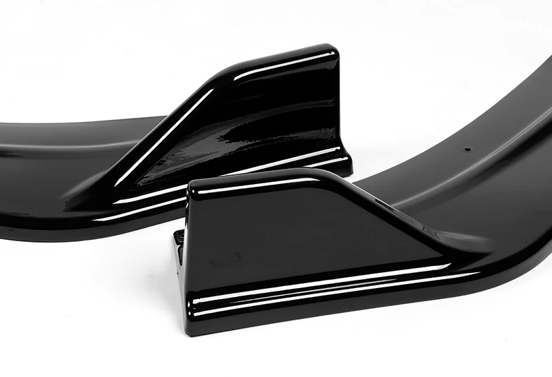 2013-2018 Chevrolet Malibu Painted Black 3-Piece Front Bumper Body Spoiler Splitter Lip Kit - Image 2