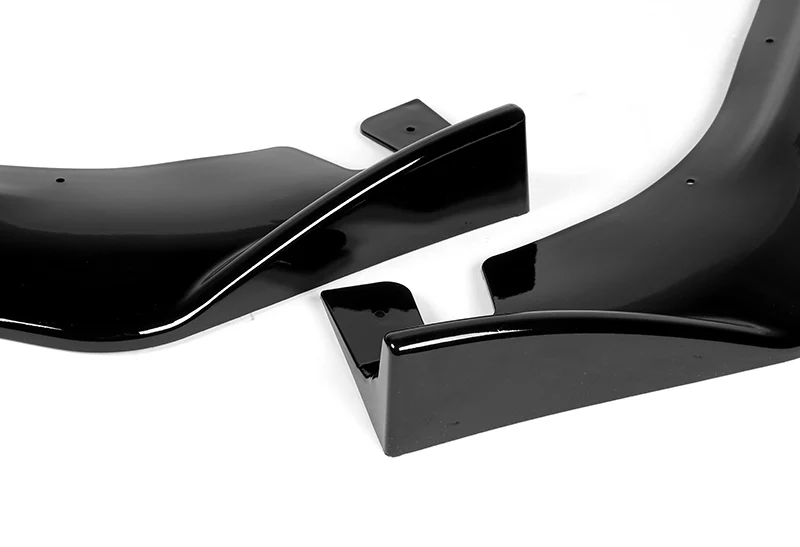2014-2016 Lexus IS Base Painted Black Front Bumper Body Kit Spoiler Lip 3PCS - Image 2