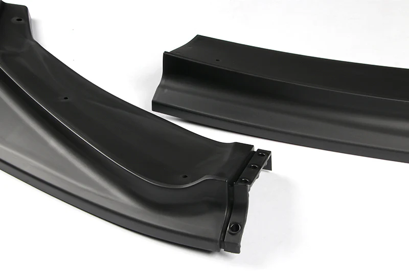 2014-2017 Honda Fit Unpainted Matte Black 3-Piece Front Bumper Body Spoiler Splitter Lip Kit - Image 4