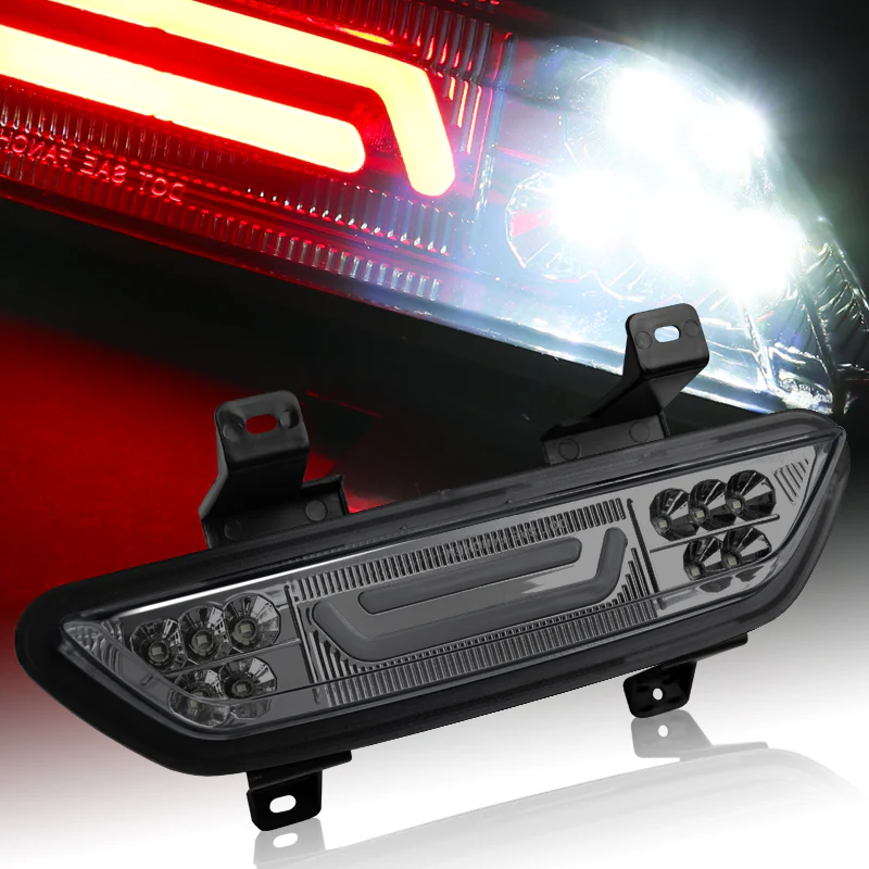 2015-2018 Ford Mustang LED Third Brake & Reverse Light - Chrome Housing Smoked Lens