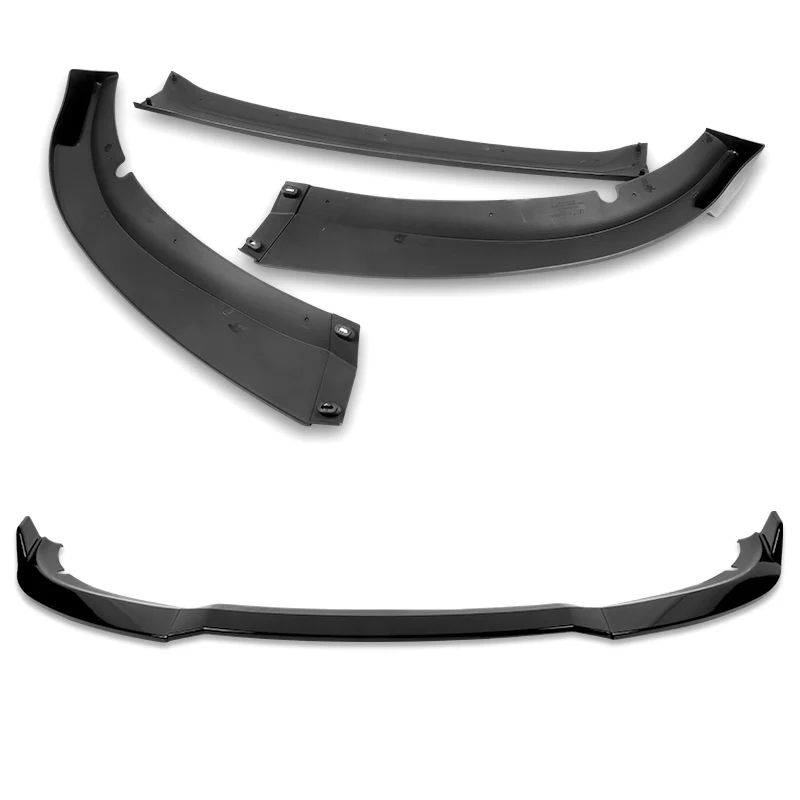 2015-2023 Dodge Charger SXT Painted Black 3-Piece Front Bumper Body Spoiler Splitter Lip Kit - Image 7