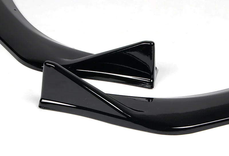2019-2021 Mazda 3 Mazda3 Painted Black 3-Piece Front Bumper Body Spoiler Splitter Lip Kit - Image 2