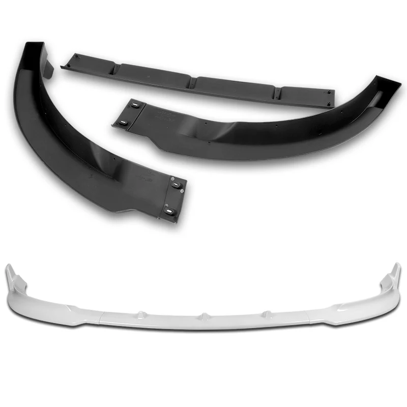 2020 - 2025 Tesla Model Y Painted White 3-Piece Front Bumper Body Spoiler Splitter Lip Kit - Image 5