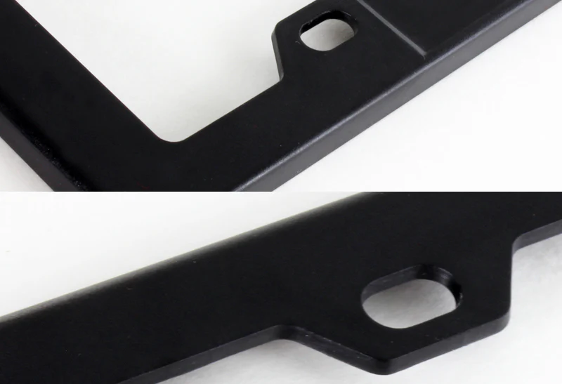 2Pcs Black ABS License Plate Tag Frame Cover with Car Trunk Emblems For 5.7L_LS1 - Image 2