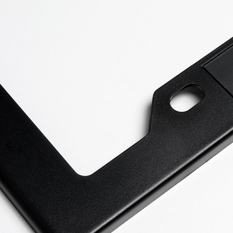 2pcs Black ABS License Plate Tag Frame Cover with Car Trunk Emblems For 6.0L_L76 - Image 4