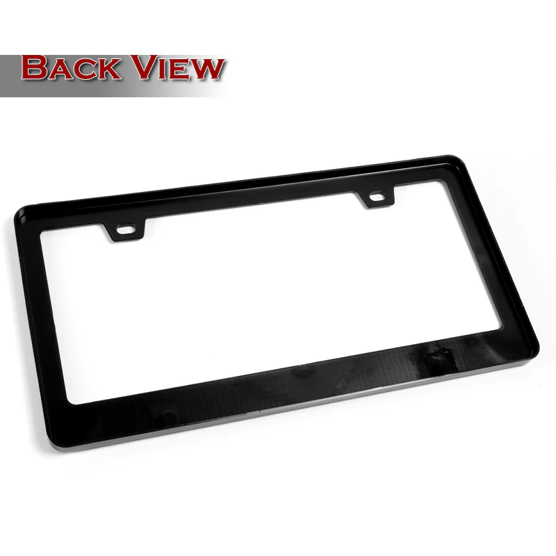 1PC Black Diamond Cut Style License Plate Frame Covers – Front & Rear - Image 3