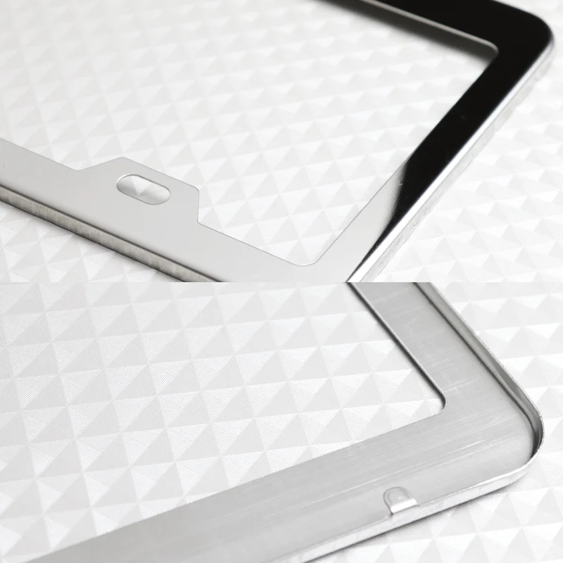 Mazdaspeed Chrome Stainless Steel License Plate Frame with Caps x2 - Image 5