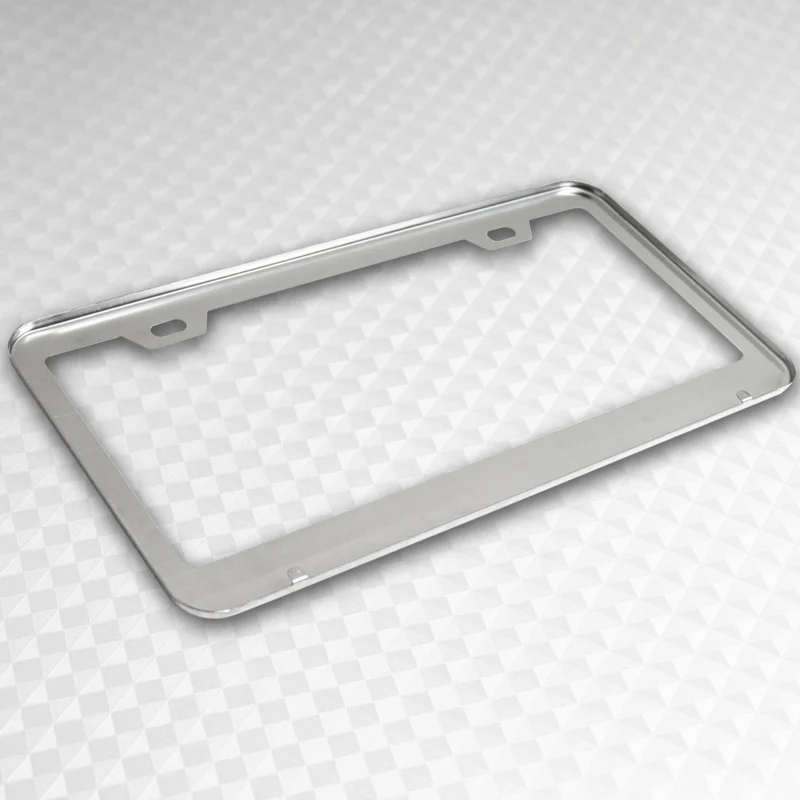 Mazdaspeed Chrome Stainless Steel License Plate Frame with Caps x2 - Image 6