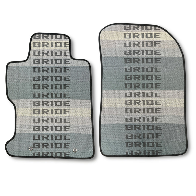 2PCS JDM Bride Racing Fabric Floor Mats Interior Carpets for 2006-11 HONDA CIVIC