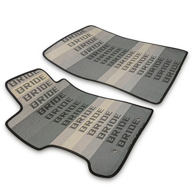 2PCS JDM Bride Racing Fabric Floor Mats Interior Carpets for 2012-15 HONDA CIVIC
