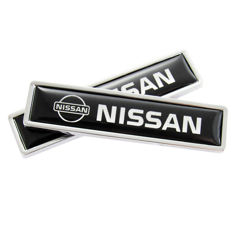 2PCS Luxury Auto Body Fender Metal Emblem Badge Sticker Decal For NISSAN New