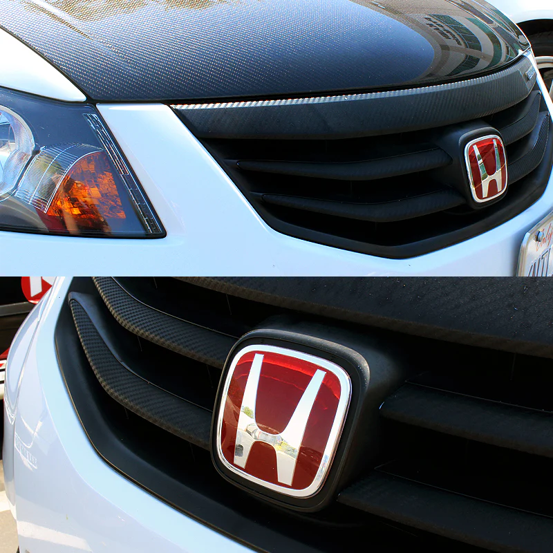 3PCS JDM Honda Set Red H Front and Rear Badge with Chrome ACCORD Emblem For 2018 - 2019 SEDAN 4DR NEW - Image 2