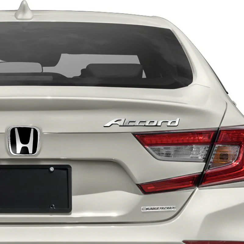 3PCS SET Front + Rear Red/Black JDM H Emblems with Chrome Accord Emblem for 2008 - 2012 ACCORD SEDAN 4DR - Image 9