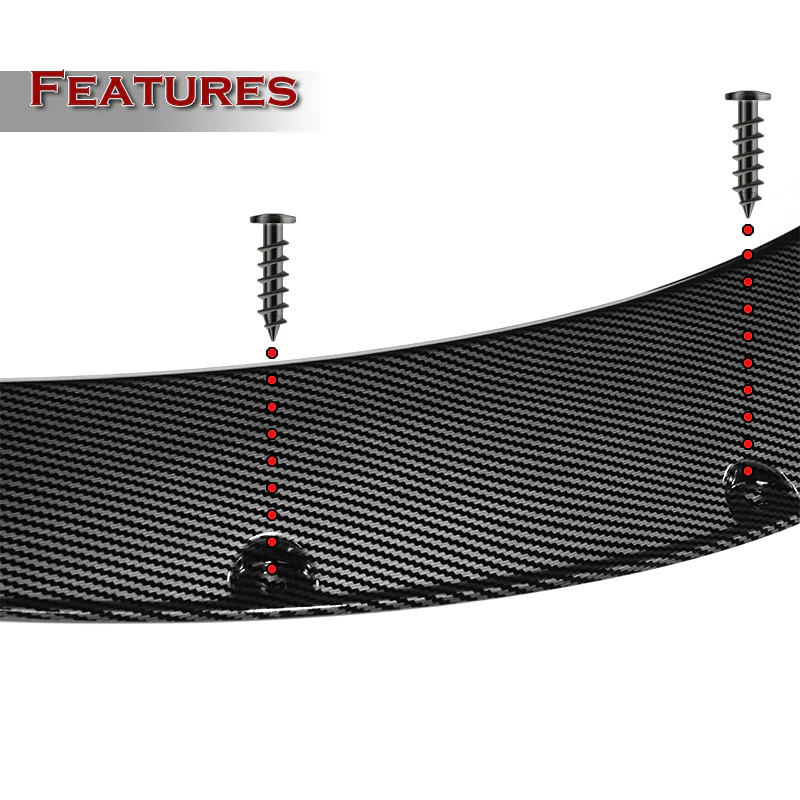 890 mm Universal Flexible Extra-Wide Wheel Fender Flares 4 Pieces -Carbon Fiber Style Painted - Image 2