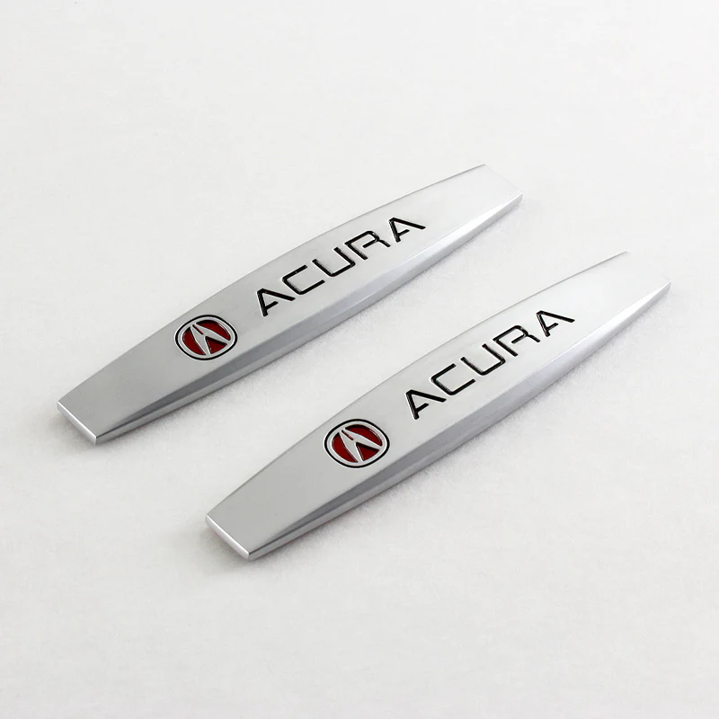 Acura 3D Metal Emblem Badge Sticker x2 - Image 2