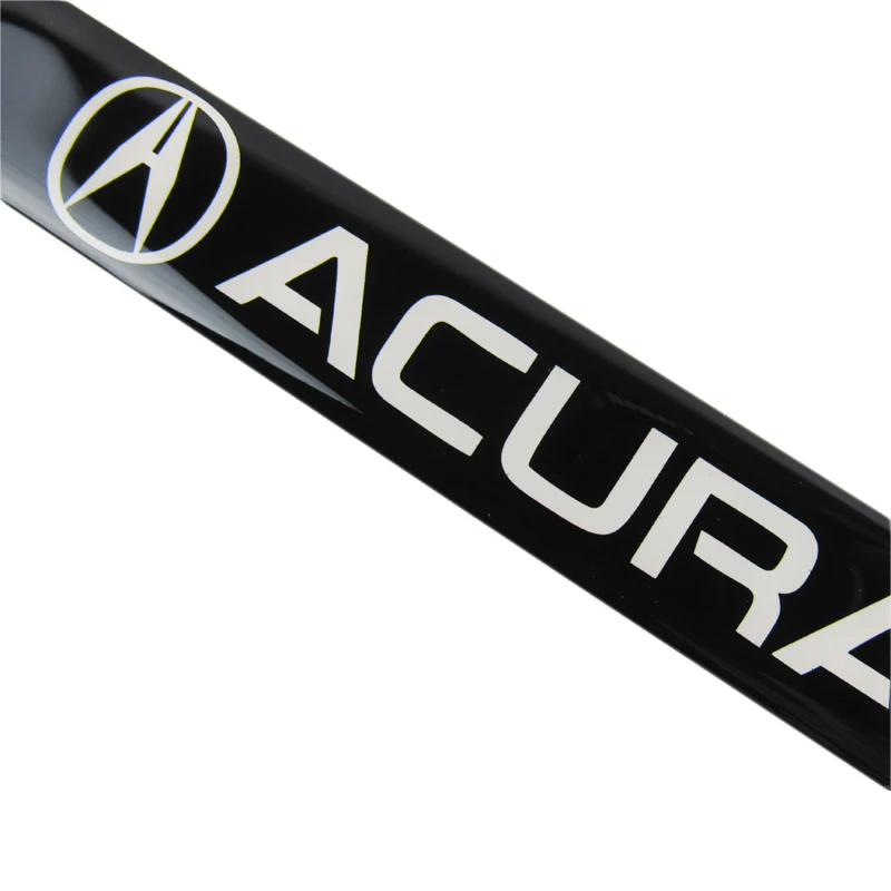 Acura Black Car Door Rear Trunk Side Fenders Bumper Badge Scratch Guard Sticker New 2pcs - Image 4