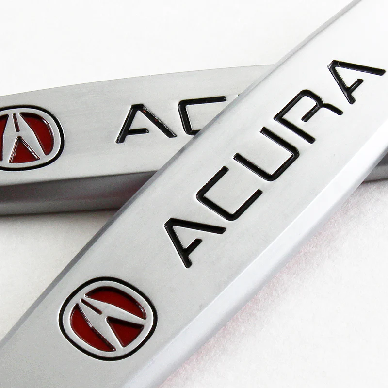 Acura Car Center Console Armrest Cushion Mat Pad Cover with Metal Emblems Set - Image 4