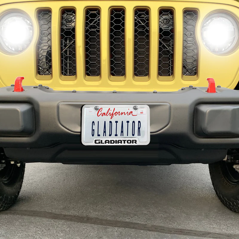 Au-Tomotive Gold for JEEP GLADIATOR Stainless Steel Brushed Laser Etched License Plate Frame - GF.GLAD.ES - Image 6
