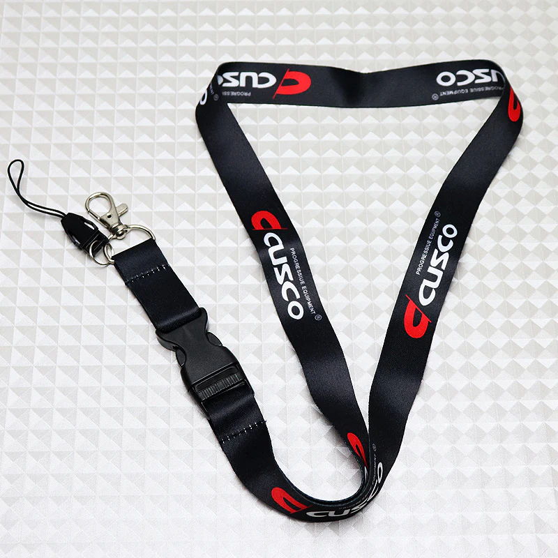 CUSCO Black Keychain Lanyard
