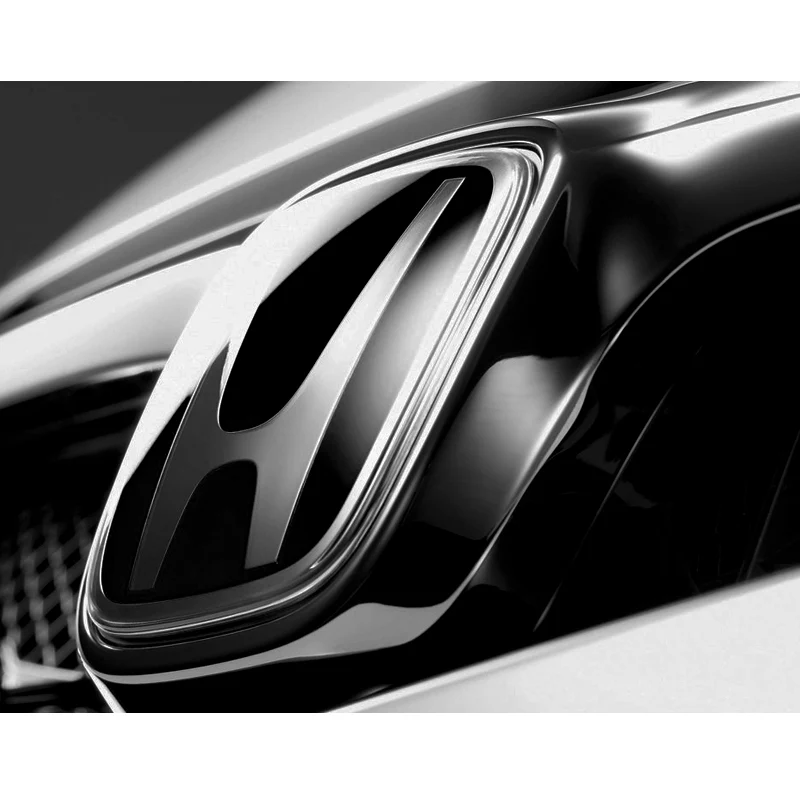 Black JDM H Emblem 2PCS Set Front & Rear For CIVIC 5DR HATCH 2016 2017 2018 - Image 3