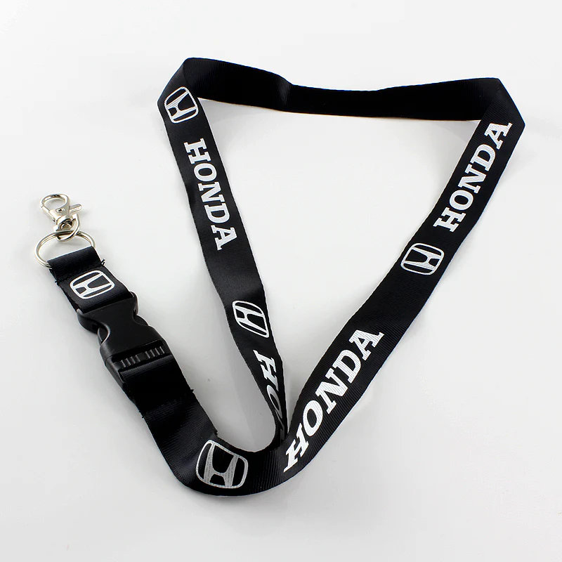 Honda Black Keychain Lanyard
