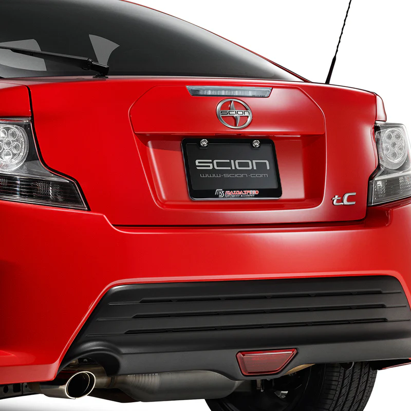 Mazdaspeed Black Stainless Steel License Plate Frame with Caps - Image 3