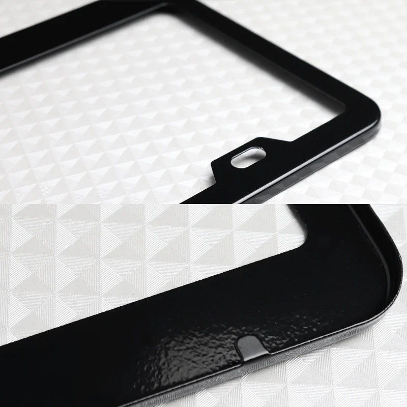 Mazdaspeed Black Stainless Steel License Plate Frame with Caps - Image 4