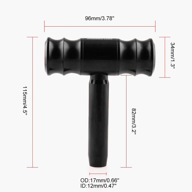 Black TRD Car Shift Knob Aircraft Joystick Transmission Racing Gear Shifter - Image 6