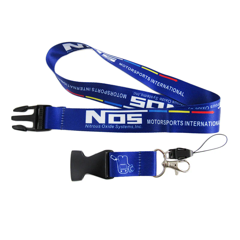 NOS Blue Keychain Lanyard